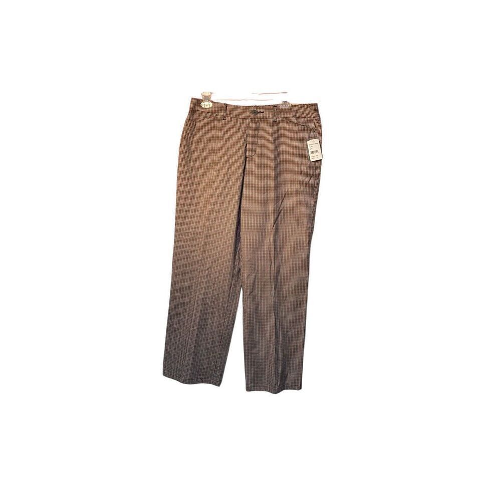 NWT khakis & Co women’s plaid print, straight leg trousers size 12